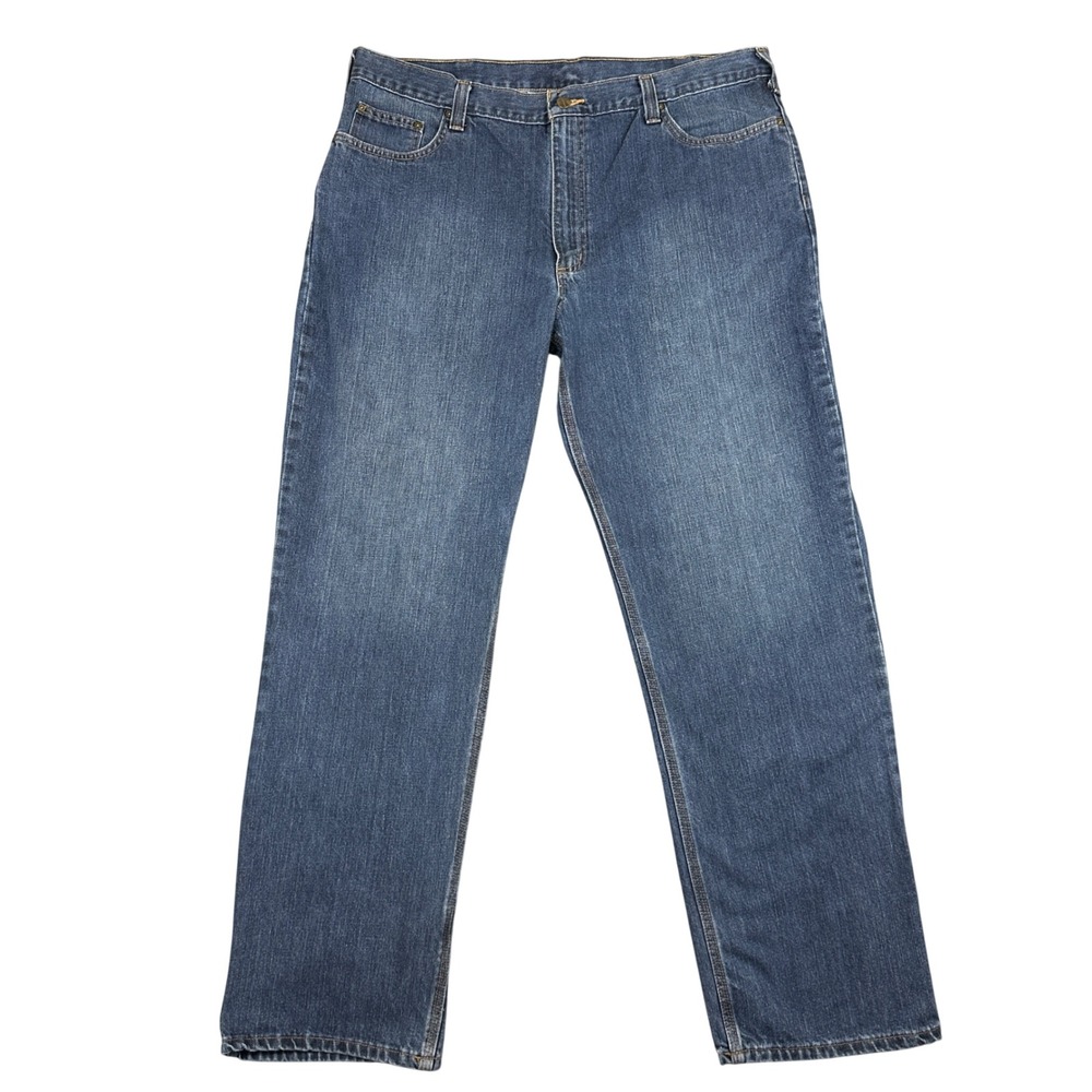Carhartt Relaxed Fit Rugged Flex Blue Jeans Mens 40x33 Workwear Denim Pants